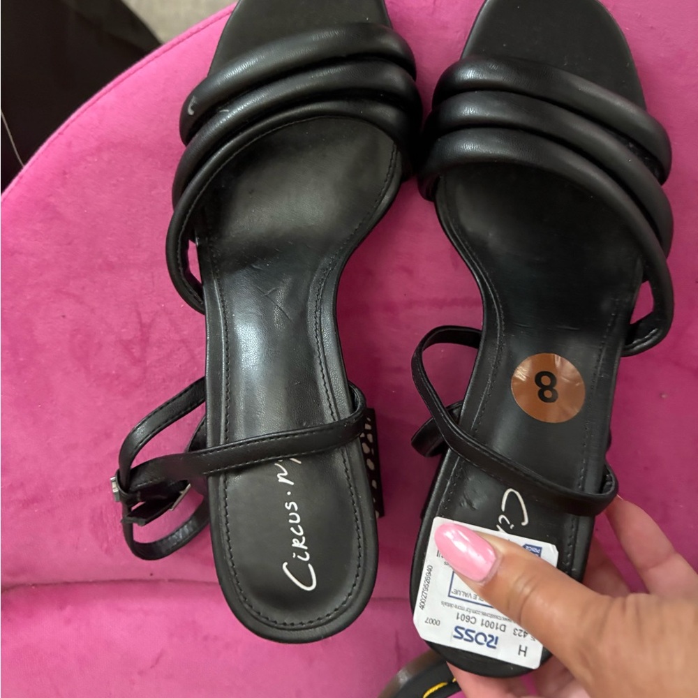Circus by Sam Edelman Black Strappy Sandals